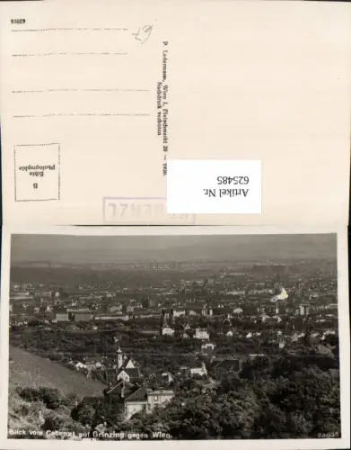 625485,Foto Ak Wien Vienna Döbling v. Cobenzl auf Grinzing geg. Wien