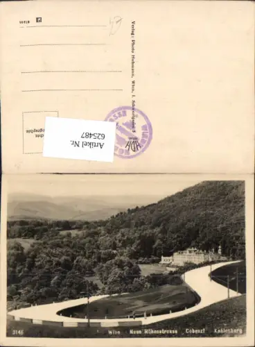 625487,Foto Ak Wien Vienna Döbling Neue Höhenstrasse Cobenzl Kahlenberg