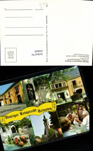 634642,Mehrbild Ak Wien Vienna Döbling Grinzing Heuriger Reinprecht Wein