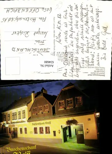 634680,Wien Vienna Döbling Neustift am Walde Buschenschank Wolff Wein