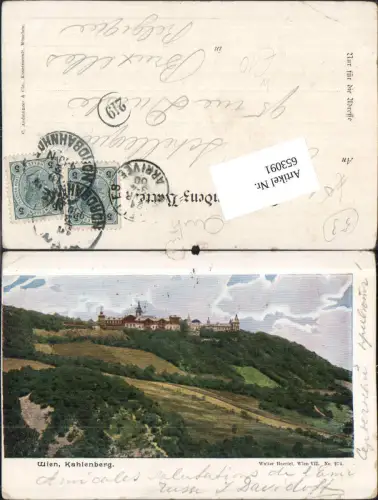 653091,Litho Lithographie Wien Döbling Kahlenberg