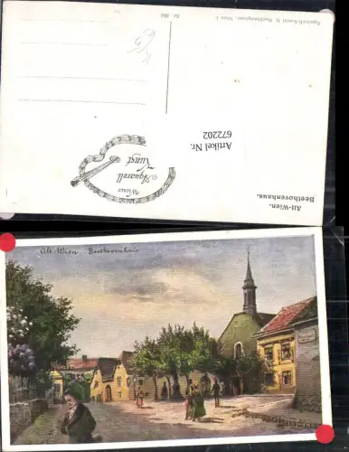 672202,Künstler Ak Wien Vienna Döbling Beethovenhaus