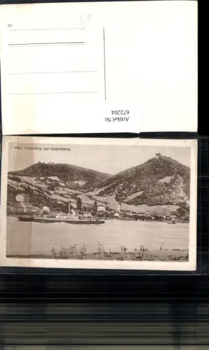 672204,Wien Vienna Döbling Kahlenberg u. Leopoldsberg Schiff Dampfer