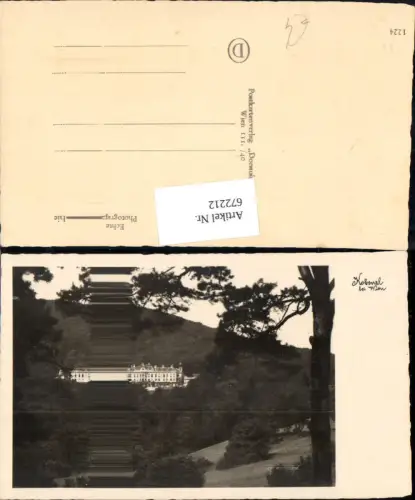 672212,Foto Ak Wien Vienna Döbling Kobenzl Cobenzl Schloss
