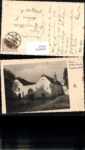 672215,Foto Ak Wien Vienna Döbling Hohe Warte Beethovenhaus pub Ruwa