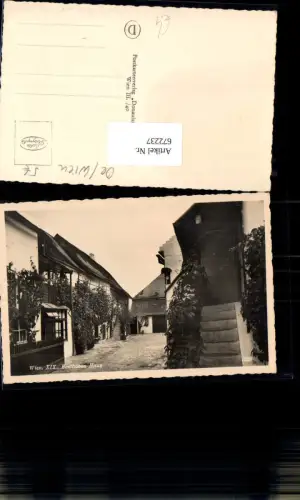 672237,Foto Ak Wien Vienna Döbling Beethovenhaus Hof
