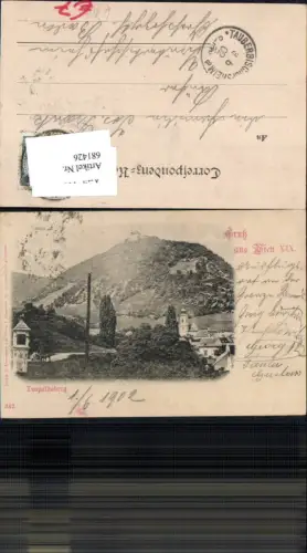 681426 Wien Döbling Leopoldsberg Grinzing Kahlenbergerdorf 1902