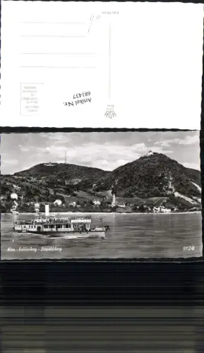 681437 Wien Döbling Kahlenbergerdorf Kahlenberg Dampfer Leopoldsberg