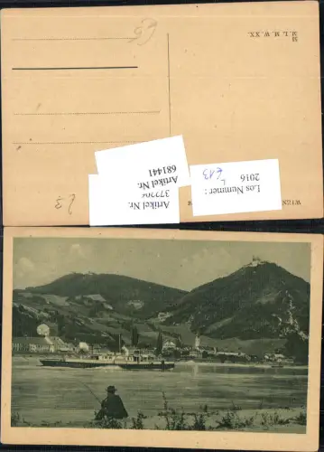 681441 Wien Döbling Kahlenbergerdorf Kahlenberg Dampfer Leopoldsberg