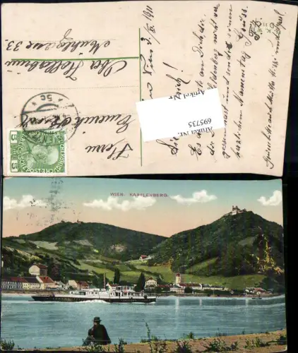 695735 Wien Döbling Kahlenberg Leopoldsberg Donau Dampfer