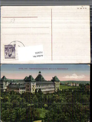 715655 Wien Döbling Türkenschanzpark K.K. Hochschule