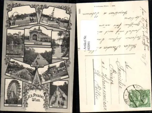 102091,Wien Leopoldstadt MehrbildAk Prater 1908