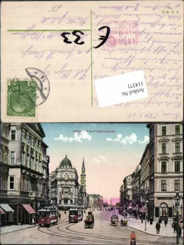 114371,Wien 2 Leopoldstadt Prater Praterstrasse Strassenbahn Tramway Tram Kutsche