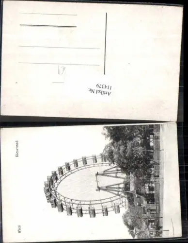 114379,Wien 2 Leopoldstadt Prater Riesenrad m. Laterne Geschäft