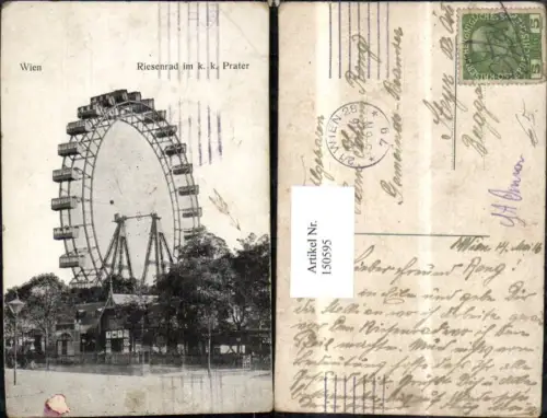 150595,Wien Leopoldstadt Prater Riesenrad 1916