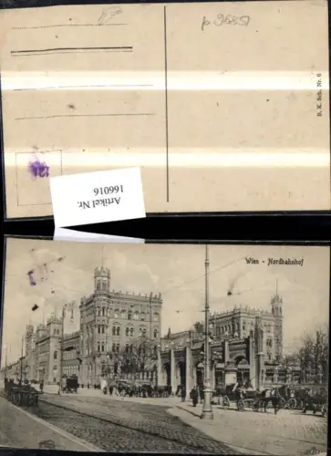 166016,Wien 2 Leopoldstadt Nordbahnhof Bahnhof Kutschen Personen
