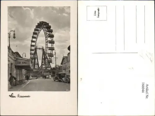 166044,Wien 2 Leopoldstadt Prater Riesenrad Ton Kino Automobil Personen