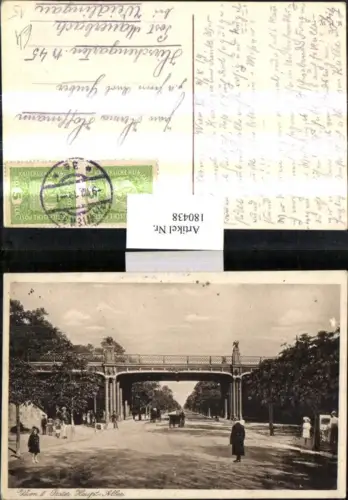 180438,Wien 2 Prater Haupt-Allee Straßenansicht Brücke