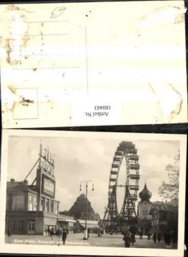 180443,Wien 2 Prater Riesenrad u. Hochschaubahn Film Palast