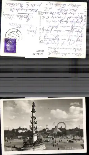 205969,Wien 2 Praterstern Säule Denkmal Riesenrad