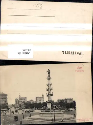 209435,Leopoldstadt Praterstern Tegetthof Monument Kutschen Personen