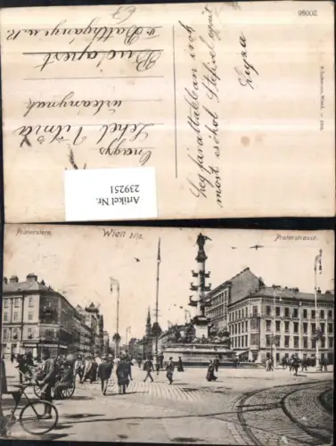 239251,Wien Leopoldstadt Praterstern Praterstraße Tegetthoff-Denkmal
