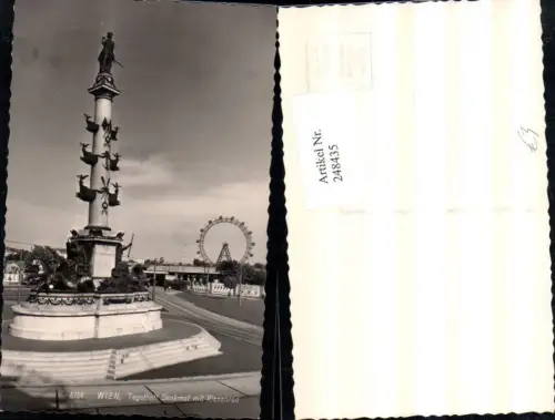 248435,Wien Leopoldstadt Praterstern Tegetthoff-Denkmal m. Riesenrad