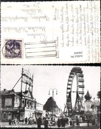 248492,Wien Leopoldstadt Prater Riesenrad Hochschaubahn u. Kino