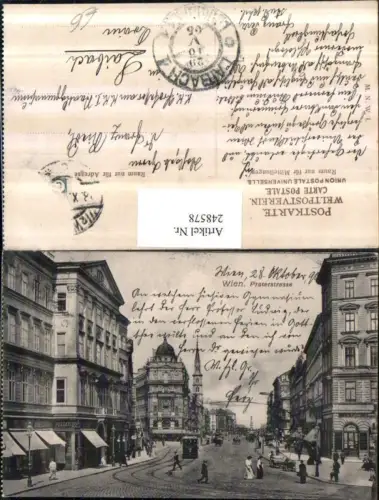 248578,Wien Leopoldstadt Praterstraße Straßenansicht Geschäfte