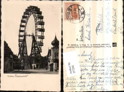 257292,Wien Leopoldstadt Prater Riesenrad