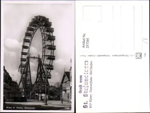 257295,Wien Leopoldstadt Prater Riesenrad