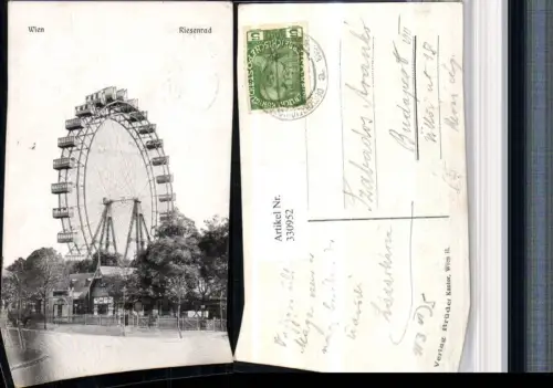 330952,Wien Leopoldstadt Riesenrad im Prater