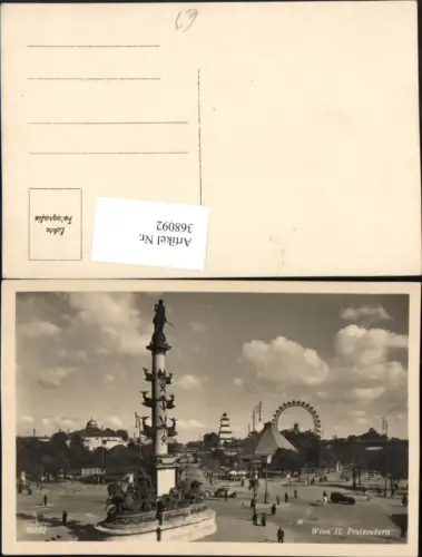 368092,Wien Leopoldstadt Praterstern Tegetthoff-Monument Riesenrad