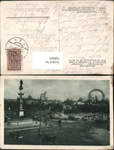368093,Wien Leopoldstadt Tegetthoff-Monument Praterstern Riesenrad