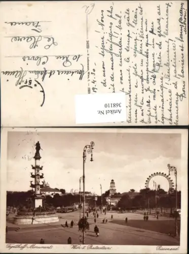 368110,Wien Leopoldstadt Praterstern Tegetthoff-Monument Riesenrad