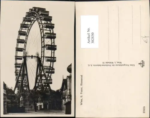 382830,Wien Leopoldstadt Prater Riesenrad