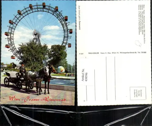 438596,Wien Leopoldstadt Prater Riesenrad Kutsche