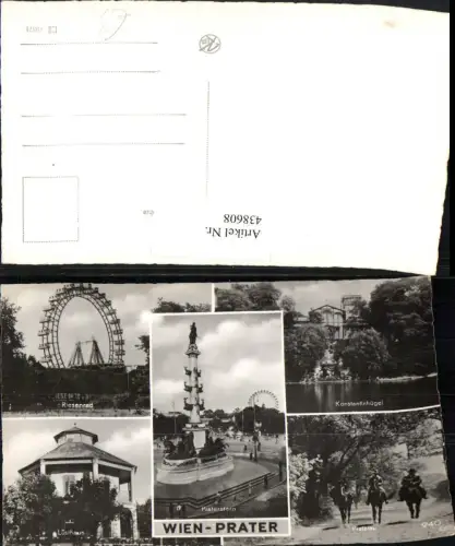 438608,Wien Leopoldstadt Prater Riesenrad Praterstern Lusthaus Mehrbildkarte