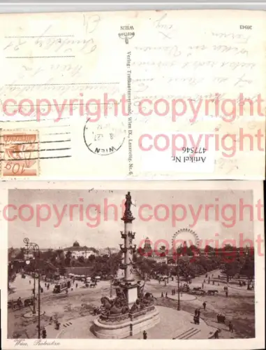 477546,Wien Leopoldstadt Praterstern Prater Tegetthoff-Monument Riesenrad