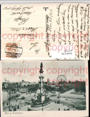 477556,Wien Leopoldstadt Prater Praterstern Tegetthoff-Monument Riesenrad