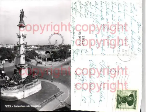 477583,Wien Leopoldstadt Prater Praterstern Tegetthoff-Monument Riesenrad