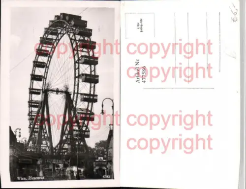 477586,Wien Leopoldstadt Prater Riesenrad