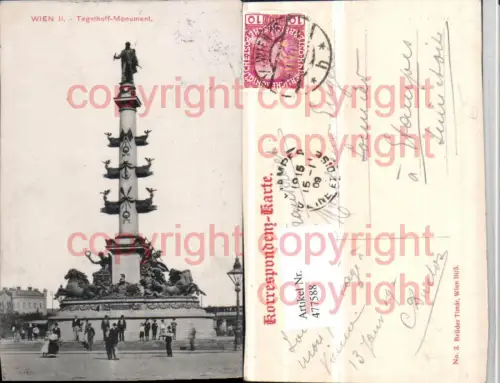 477588,Wien Leopoldstadt Prater Tegetthoff-Monument Säule