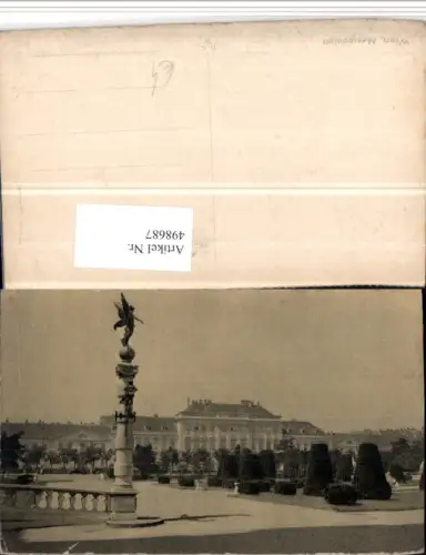 498687,Wien Leopoldstadt Messepalast Gebäude Säule Engel