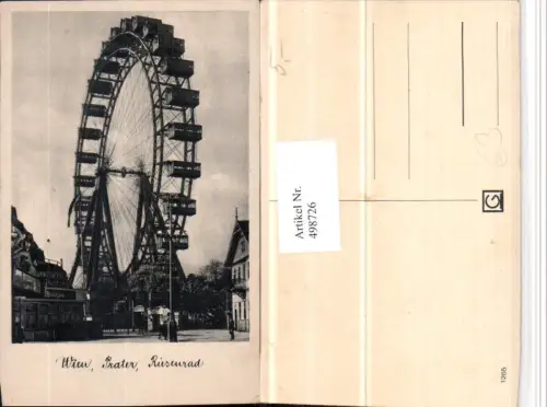 498726,Wien Leopoldstadt Prater Riesenrad