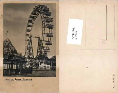 532649,Wien 2 Leopoldstadt Restaurant Prohaska Riesenrad Prater