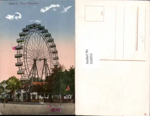 532652,Wien 2 Leopoldstadt Prater Riesenrad 1915