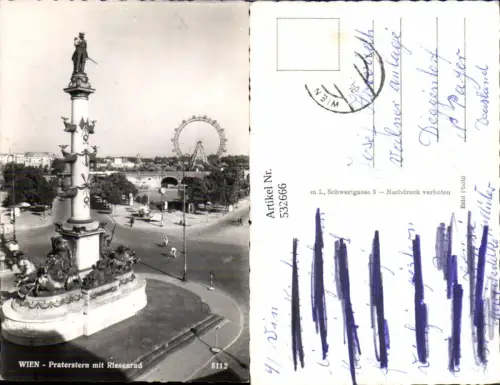 532666,Wien 2 Leopoldstadt Praterstern Riesenrad Kreisverkehr