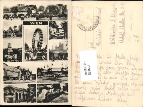 532667,Wien 2 Leopoldstadt Liliputbahn Prater Riesenrad Kino Riesenrad