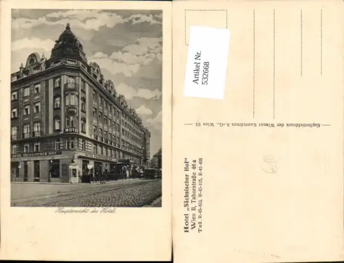 532668,Wien 2 Leopoldstadt Taborstraße 46 Hotel Sächsischer Hof